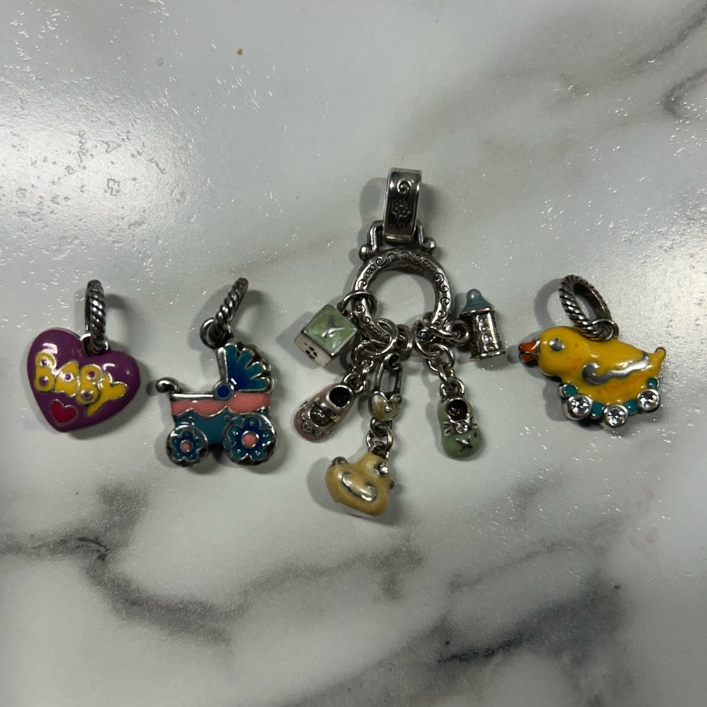Retired Brighton Baby Themed Charm Set